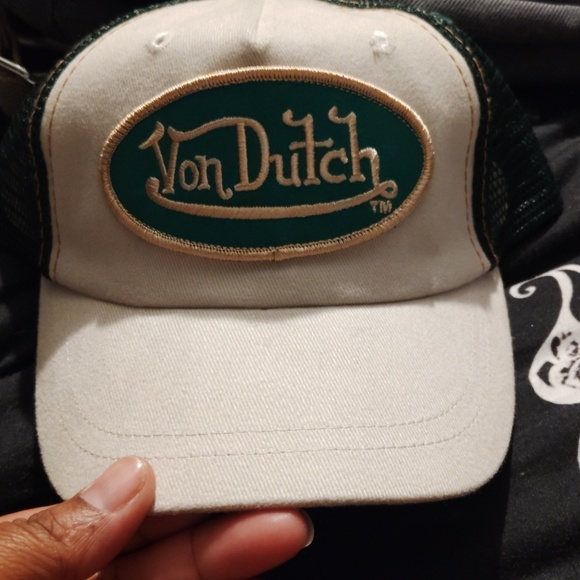 Von Dutch NEW Baby Kids Black Pink Trucker Hat Vintage VTG 90s Snap Back - Picture 4 of 5